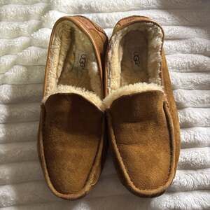 UGG Men's Ascot Suede Moccasin Slippers in Chestnut